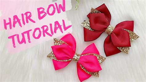 Diy Hair Bow Easy Ribbon Bow Tutorial How To Make Hair Bows