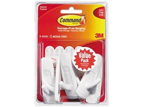 Command Hooks Value Pack White Medium Pack Of 14 14 Packs Smith