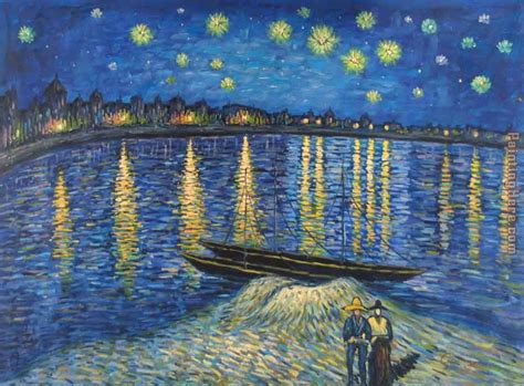 Vincent van Gogh Starry Night Over the Rhone 2 painting anysize 50% off