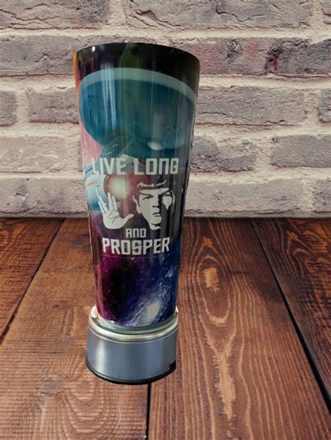 Star Trek Oz Slim Tumbler Live Long And Prosper Spock Star Trek