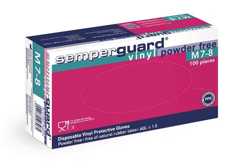 Disposable Gloves Semperguard® Vinyl Non Powdered Size Xl 910