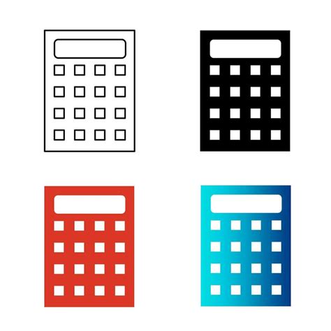 Abstract Calculator Silhouette Illustration Vector Art At Vecteezy