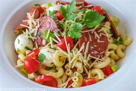 Pepperoni Pizza Pasta Salad Gluten Free • The Heritage Cook