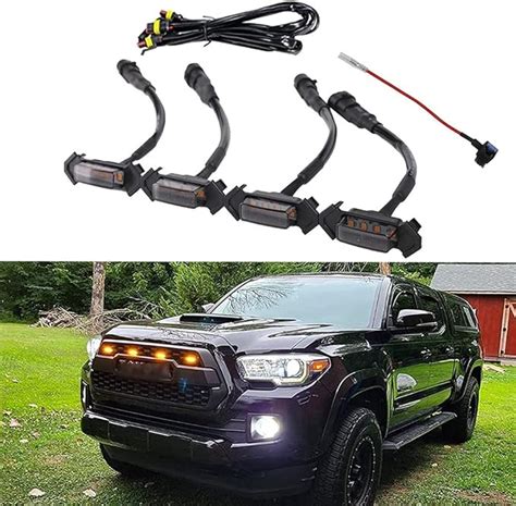 Gtinthebox Luces Led Mbar Para Parrilla De Lente Ahumada Para Toyota