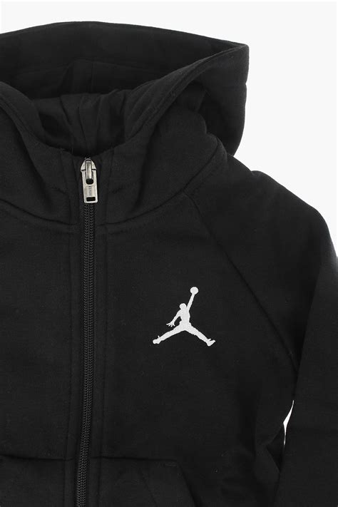 Nike Kids Air Jordan Hooded Jumpman Sweatshirt With Zip Closure Boys