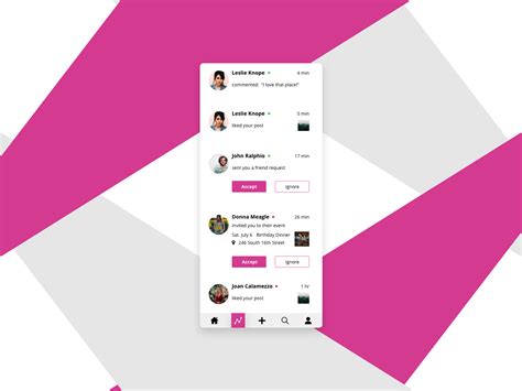 Activity Feed By Scott Conover On Dribbble