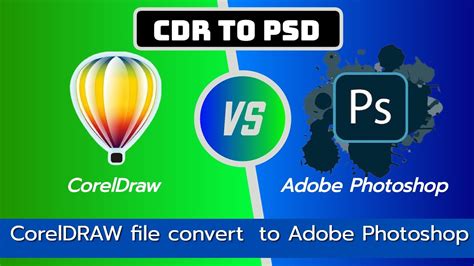 How To Convert Cdr To Psd CorelDRAW File Convert To Adobe Photoshop