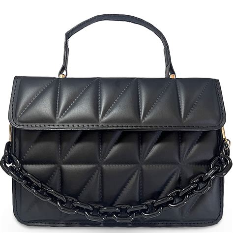 Bolsa De Hombro Shendy Vendy Con Cadena Negra Para Mujer Coppel