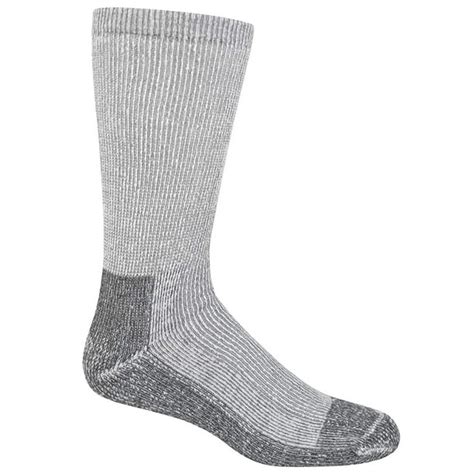 Fruit Of The Loom Mens 6 Pack Heavy Duty Work Gear Crew Socks Grey