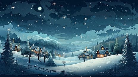 Aesthetic Winter Nights Captivating Snowy Background Texture Dark