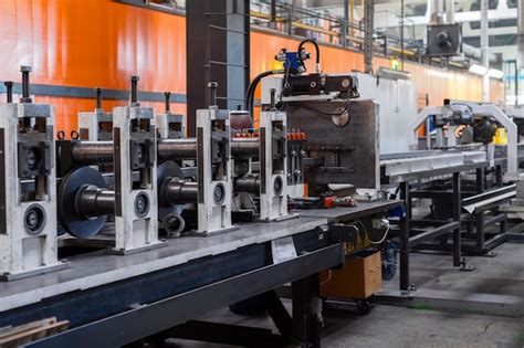 Machine de formage à rouleaux L intérieur de l usine produisant un