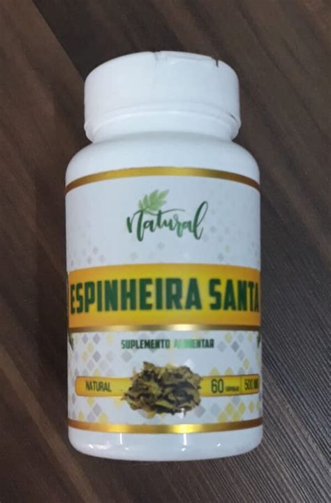 Espinheira Santa Capsulas 60 500mg Gastrite Ulcera Salutar