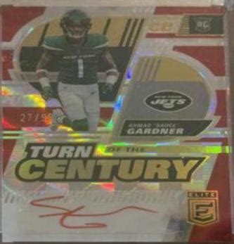 Ahmad Sauce Gardner Red TC 28 Prices 2022 Panini Donruss Elite