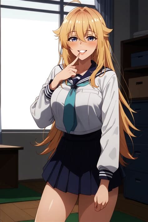 しかのこのこのここしたんたん 虎視 虎子 セーラー服 アダル | image created by ル・カイン | Tensor.Art