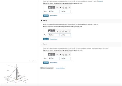Solved If Cable AD Is Tightened By A Turnbuckle And Develops Chegg
