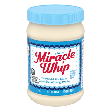 40 Miracle Whip Nutrition Label