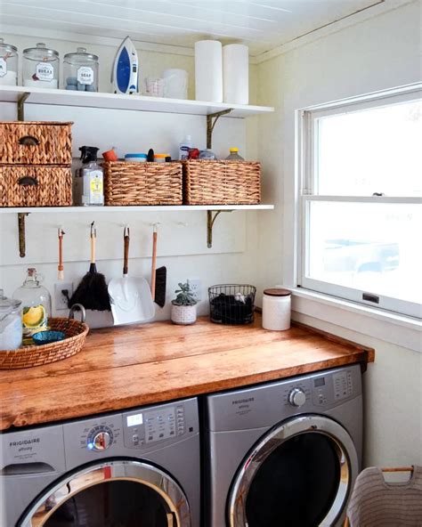 DIY Laundry Room Shelves And Storage Ideas For A Small Space