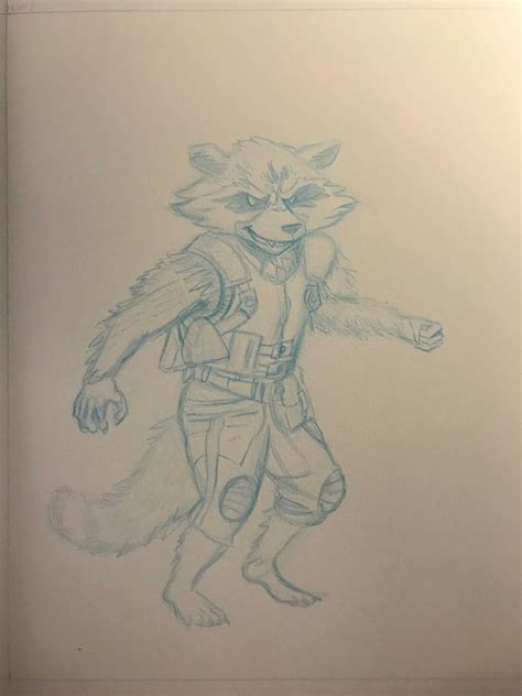 Rocket From Guardians Of The Galaxy Drawings