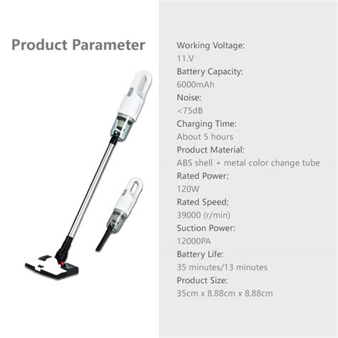 12000pa Handheld Cordless Vacuum Cleaner Powerful Suction Mini Lightweight Jomosg