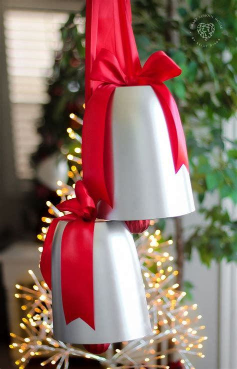 Gorgeous Giant Silver Bells For Christmas Christmas Decorations Diy