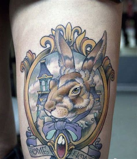 Amazing Traditional Tattoo Designs Tattooton Rabbit Tattoos