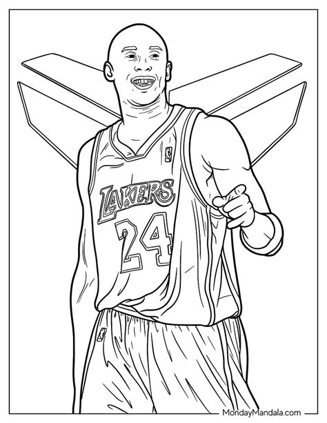 15 Kobe Bryant Coloring Pages Free PDF Printables