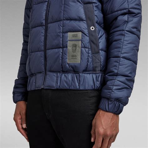 Meefic Square Quilted Jacket Dark Blue G Star RAW US