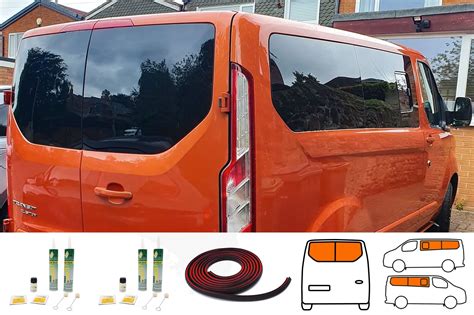 Ford Transit Custom Full Set Of Privacy Tinted Windows Free Bonding