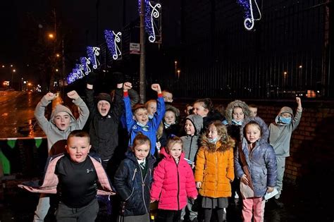 Grosvenor Road gets Christmas lights for first time - Belfast Live