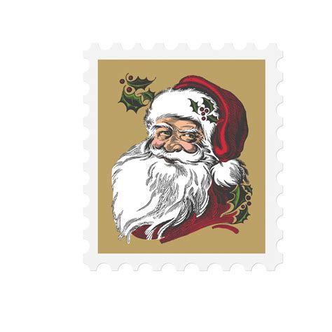 Christmas Santa Postage Stamp Free Stock Photo Public Domain Pictures