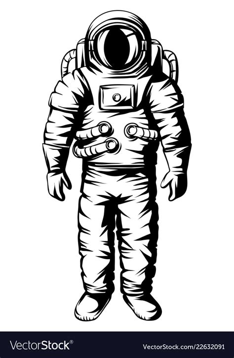 Astronaut spaceman in suit Royalty Free Vector Image