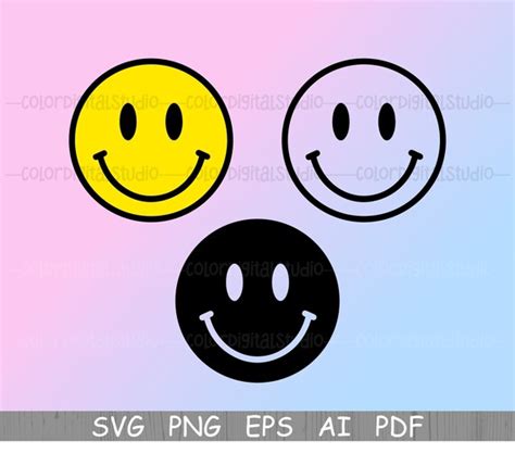 Smiley Face Svg Happy Face Svg Smile Svg Yellow Smiley Svg Etsy Images