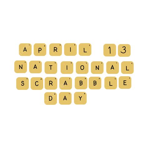 National Scrabble Day Vector National Scrabble Day Vector Scrabble Png And Vector With