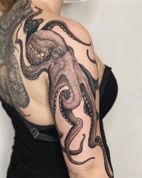 Pin By Saidmontufar On Guardado R Pido In Octopus Tattoo Sleeve