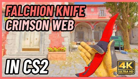 CS2 Falchion Knife Crimson Web CS2 Knife In Game Showcase 4K YouTube