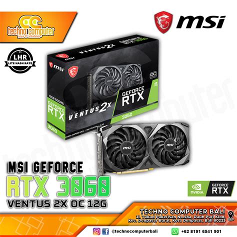 Msi Nvidia Geforce Rtx 3060 Ventus 2x Oc Edition 12gb Gddr6