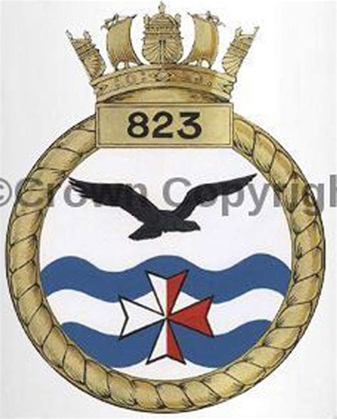 Coat Of Arms Crest Of No 823 Squadron FAA