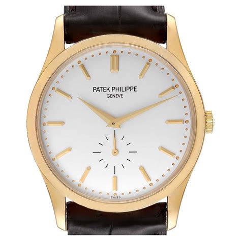 Patek Philippe Yellow Gold Calatrava Wristwatch Ref 5196J For Sale At