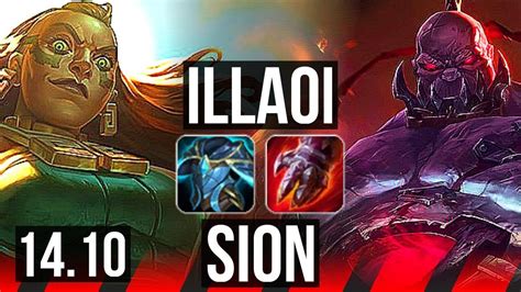 Illaoi Vs Sion Top 90k Dmg 8 Solo Kills 4k Comeback Euw Master