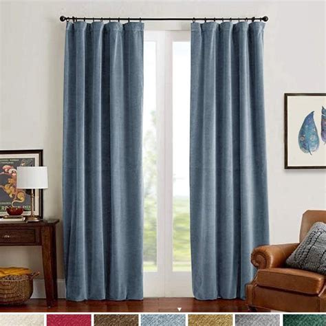 Curtainking Velvet Blackout Curtains Inch Length Thermal Insulated