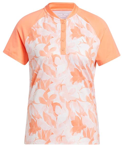 Adidas Ladies Floral Polo Shirt Golfonline