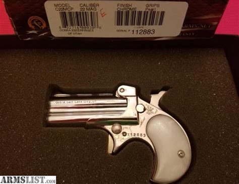 Armslist For Sale Cobra 22mag Derringer Chrome With Pearl Grips