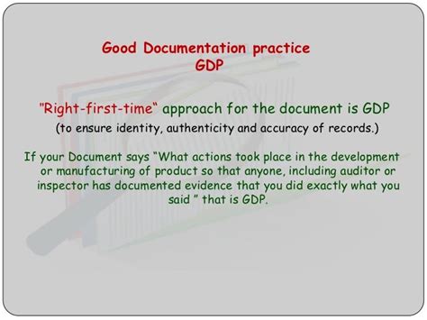 Good Documentation Practice