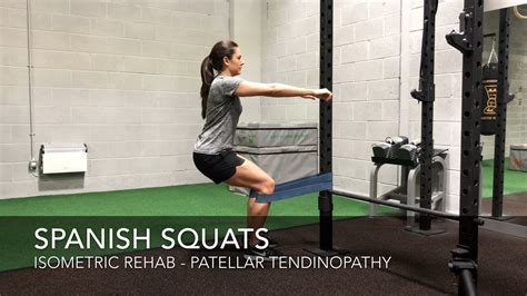 Spanish Squats Isometric Exercise For Patellar Tendinopathy YouTube