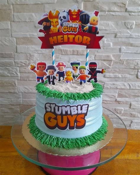 Bolo Stumble Guys Tartas Preciosas Fiesta De Cumplea Os Infantil