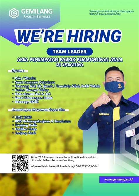 Lowongan Pekerjaan Team Leader Pokphand Salatiga Upt Pengembangan