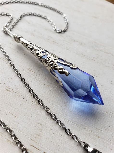 Real Blue Crystal Necklace