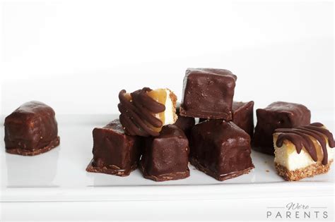 Chocolate Covered Cheesecake Bites Recipe We Re Parents