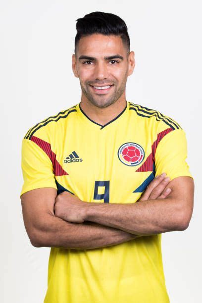 Radamel Falcao Of Colombia Poses For A Portrait During The Official