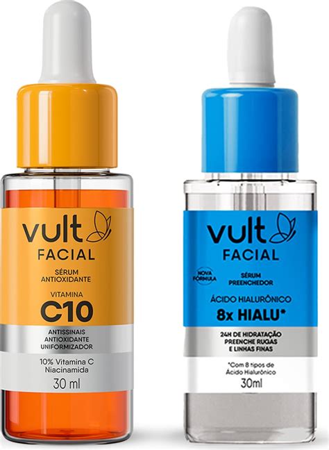 Kit Vult Facial Vitamina C Ácido Hialurônico Duo Beleza na Web